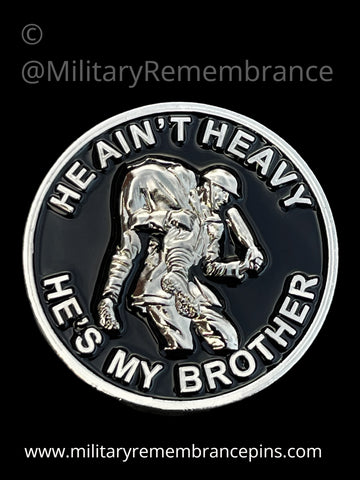 He Ain't Heavy He's My Brother Colours Lapel Pin