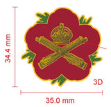 Machine Gun Corps MGC Remembrance Flower Lapel Pin