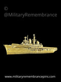 Invincible Class Royal Navy Aircraft Carrier Ship Lapel Pin