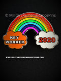 Key Workers Rainbow 2020 Support Lapel Pin