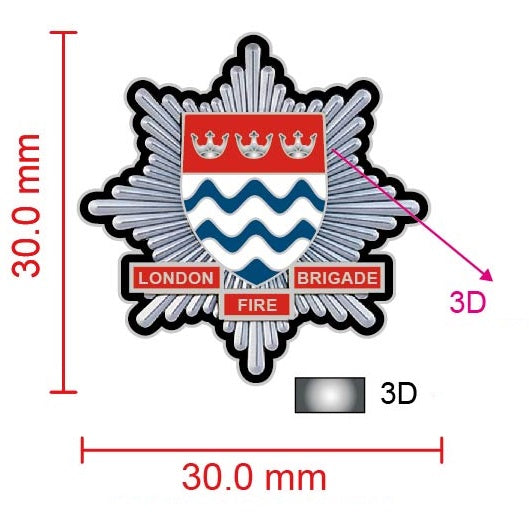 London Fire Brigade Crest Lapel Pin Military Remembrance Pins