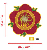 Long Range Desert Group LRDG Remembrance Flower Lapel Pin