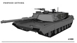 M1A1 Abrams Main Battle Tank MBT Vehicle Lapel Pin