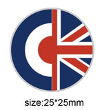 UK MOD RAF Roundel Union Flag Colours Lapel Pin