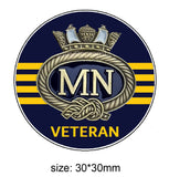 Merchant Navy MN Captain Veteran Lapel Pin