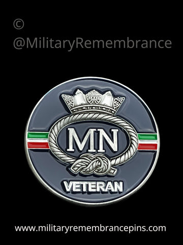 Merchant Navy MN Veteran Lapel Pin