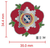 Merseyside Fire & Rescue Service Remembrance Flower Lapel Pin