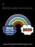 NHS Scotland Rainbow 2020 Support Lapel Pin