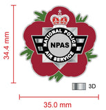 National Police Air Service NPAS Remembrance Flower Lapel Pin