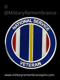 National Service Colours Lapel Pin