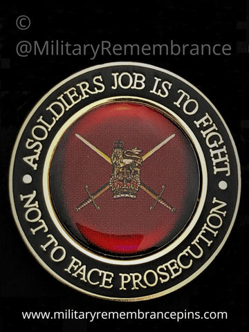 A Soldier's Job Is To Fight Colour Lapel Pin