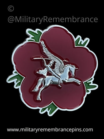 Airborne Pegasus Paratrooper 16 Air Assault Remembrance Flower Lapel