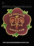 Petroleum Operator Remembrance Flower Lapel Pin