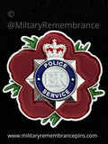 Police Service Generic Remembrance Flower Lapel Pin