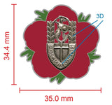 Polski 2 Corpus (Poland) Remembrance Flower Lapel Pin