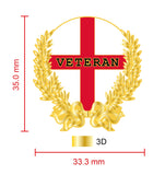 Proud To Be An English Veteran Lapel Pin