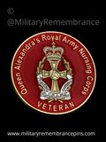 Queen Alexandra's Royal Army Nursing Corps QARANC Veteran Colours Lapel Pin