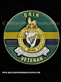 Queen's Royal Irish Hussars QRIH Veteran Colours Lapel Lapel Pin