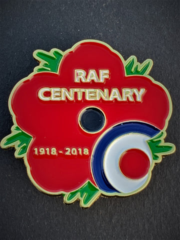 Royal Air Force 100 Years RAF Remembrance Flower Lapel Pin