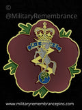 Royal Electrical & Mechanical Engineers REME Remembrance Flower Lapel Pin