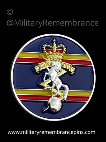 Royal Electrical Mechanical Engineers REME Colours Lapel Pin