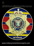 Royal Logistic Corps RLC Veteran Regimental Colours Lapel Pin