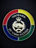 Royal Tank Regiment 100 Years of Tank Action Round Lapel Pin