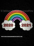 COVID Rainbow 2020 & 2021 Support Lapel Pin