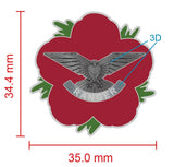 Ranger Regiment Remembrance Flower Lapel Pin