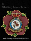 Royal Air Force Fire Service Remembrance Flower Lapel Pin