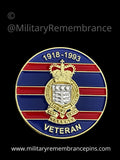 Royal Army Ordnance Corps RAOC Veteran Colours Lapel Pin