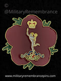 Royal Corps of Signals Remembrance Flower Lapel Pin