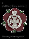 Royal Green Jackets RGJ Remembrance Flower Lapel Pin