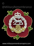 Royal Hampshire Regiment Remembrance Flower Lapel Pin