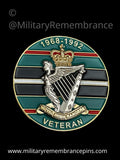 Royal Irish Rangers Veterans Colours Lapel Pin