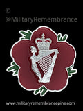 Royal Irish Regiment RIR Remembrance Flower Lapel Pin