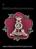Royal Pioneer Corps Tower Badge Remembrance Flower Lapel Pin