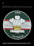 Royal Regiment of Wales RRW Veteran Colours Lapel Pin