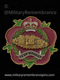 Royal Tank Regiment Remembrance Flower Lapel Pin