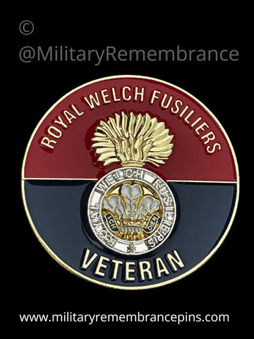 Royal Welch Fusiliers Veteran Colours Pin