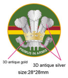 Royal Wiltshire Yeomanry RWY Unit Colours Lapel Pin
