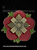 Scots Guards SG Remembrance Flower Lapel Pin