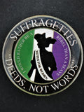 Suffragettes Deeds Not Words Support Lapel Pin
