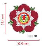 Scottish Fire and Rescue Service Remembrance Flower Lapel Pin