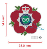 Staffordshire Police Remembrance Flower Lapel Pin