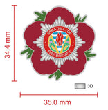 Strathclyde Fire Service Remembrance Flower Lapel Pin