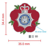 Suffolk Constabulary Police Remembrance Flower Lapel Pin