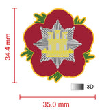 Suffolk Fire & Rescue Service Remembrance Flower Lapel Pin