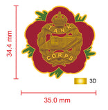 Tank Corps Remembrance Flower Lapel Pin