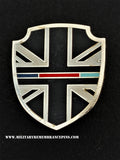 UK Thin Military Line United Kingdom Military Colours Lapel Pin
